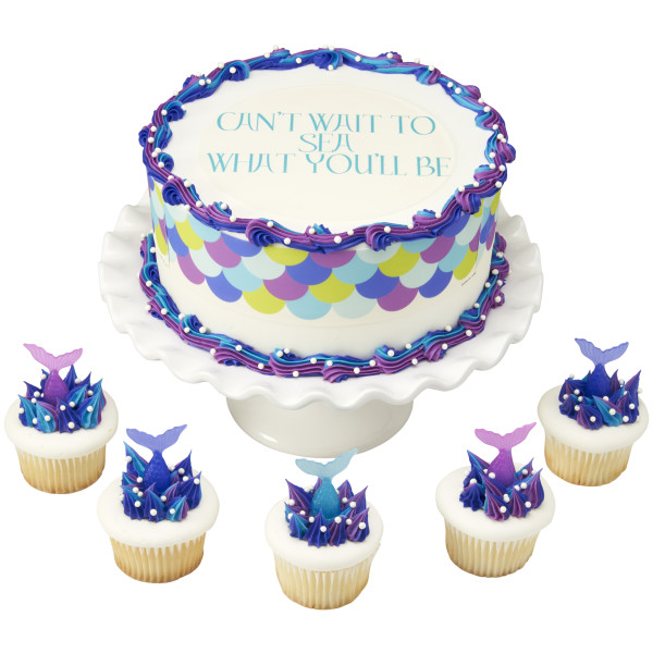 Mermaid Scales PhotoCake® Edible Image® Strips