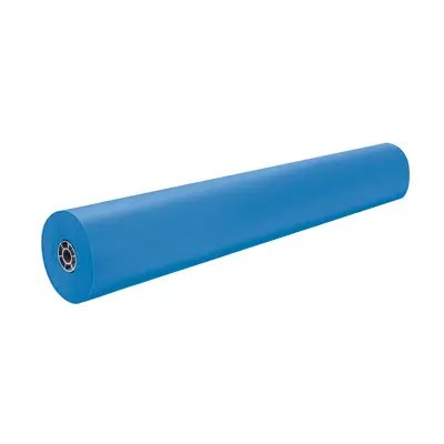 Rainbow Colored Kraft Duo-Finish Paper, Brite Blue, 36