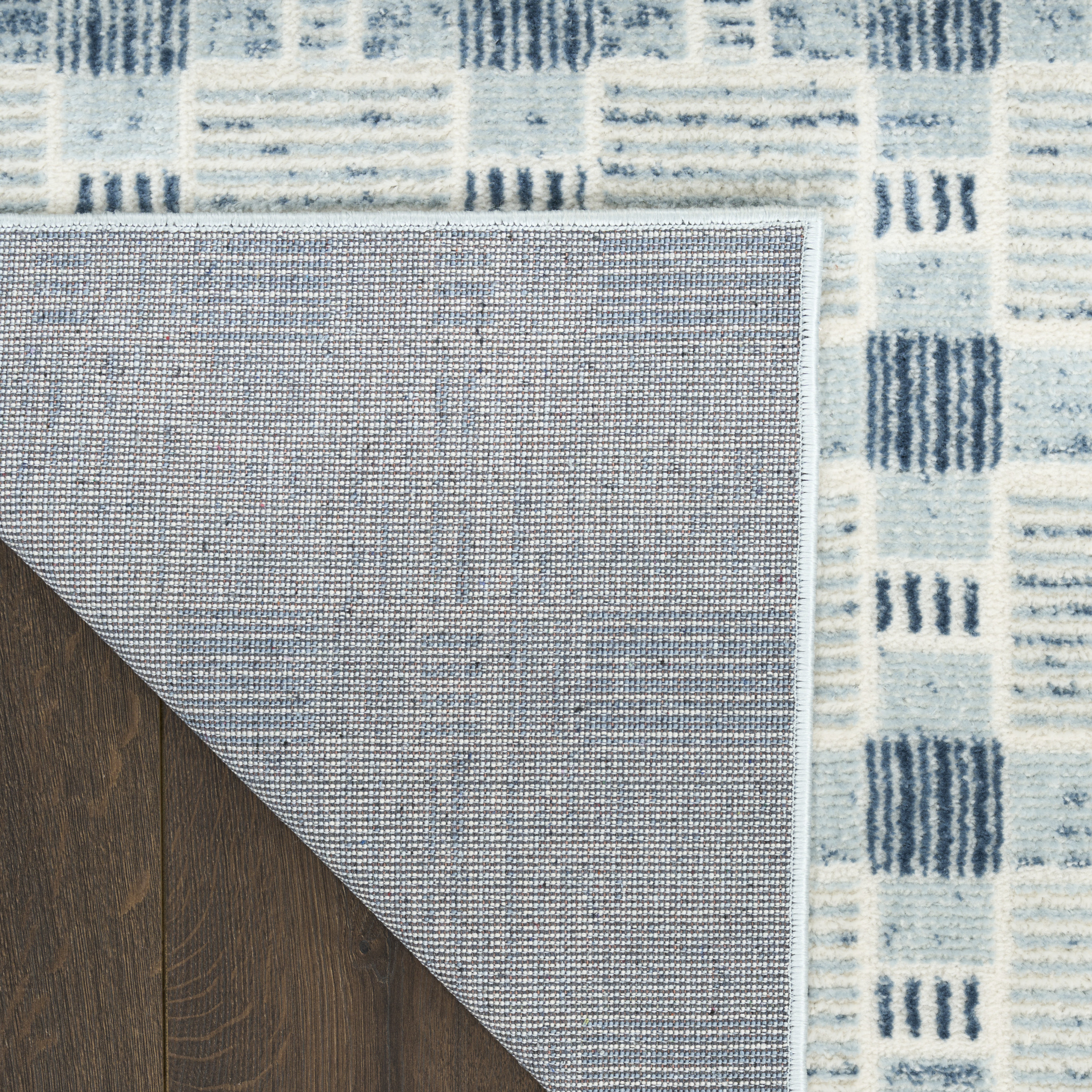 Nourison Nordic 5' x 7' Blue Modern Indoor Rug