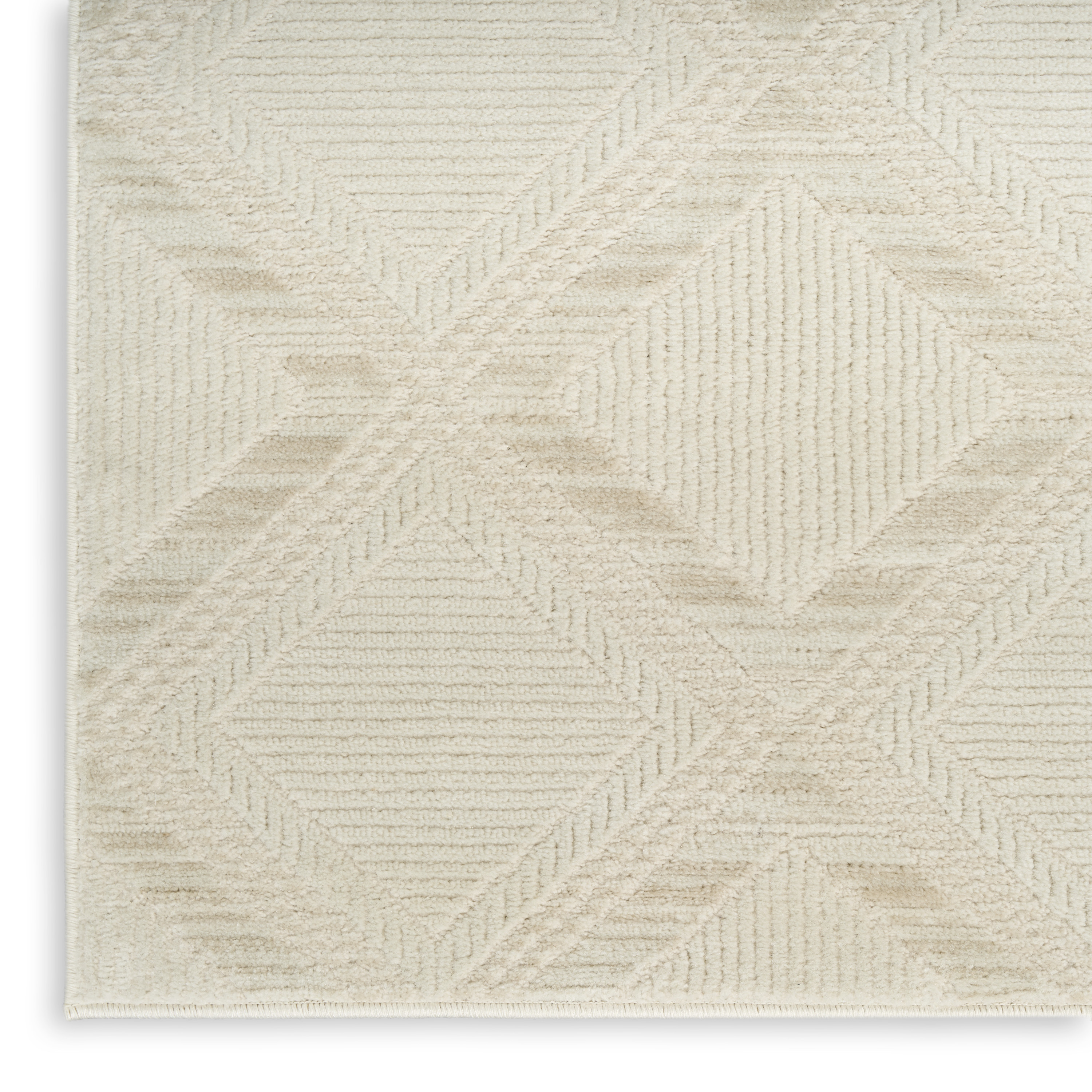 Nourison Serenity Home 9' x 12' Ivory Modern Indoor Rug