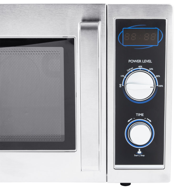 120-volt microwave oven with manual controls