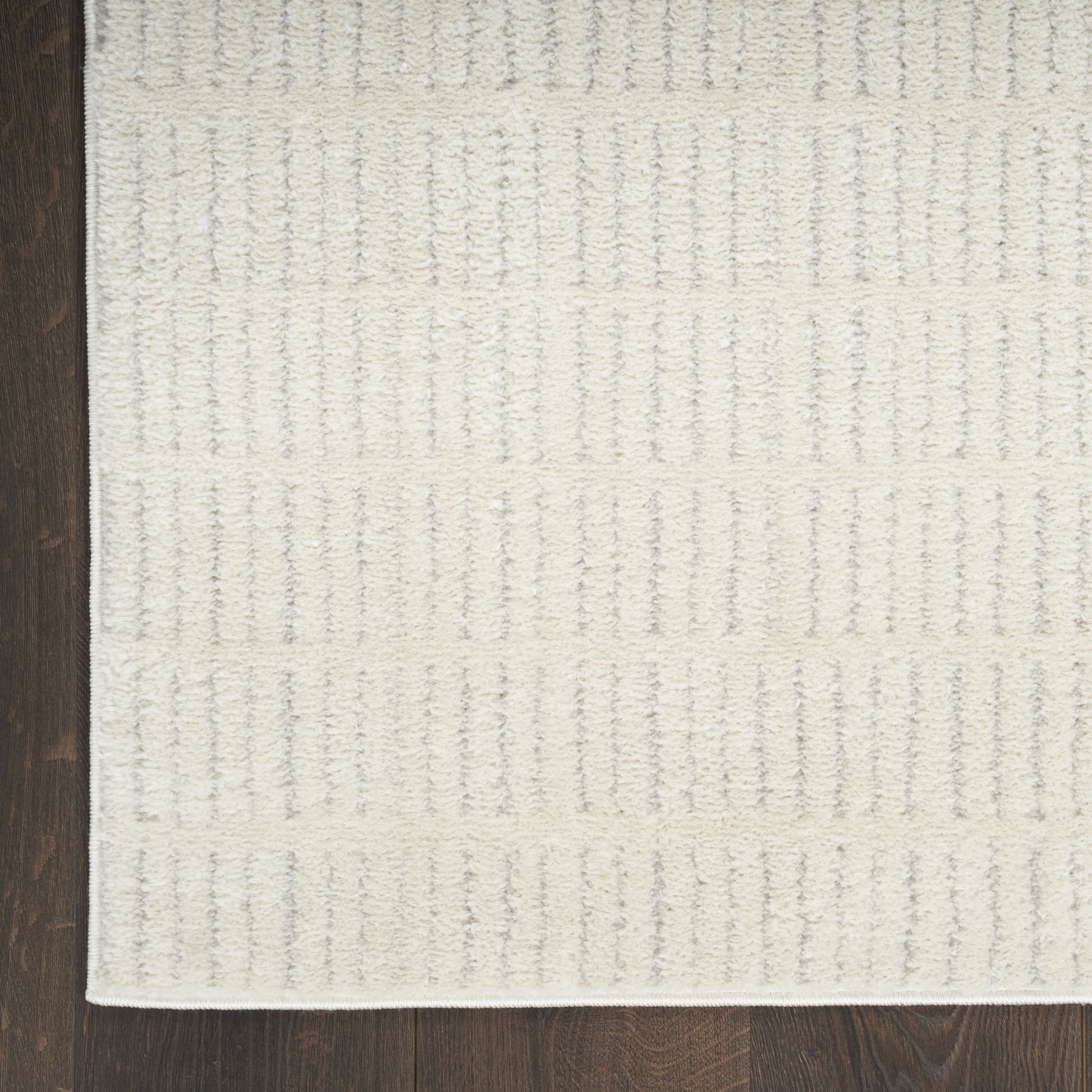 Nourison Modern Comfort 5'3" x 7' Ivory Grey Scandinavian Indoor Rug