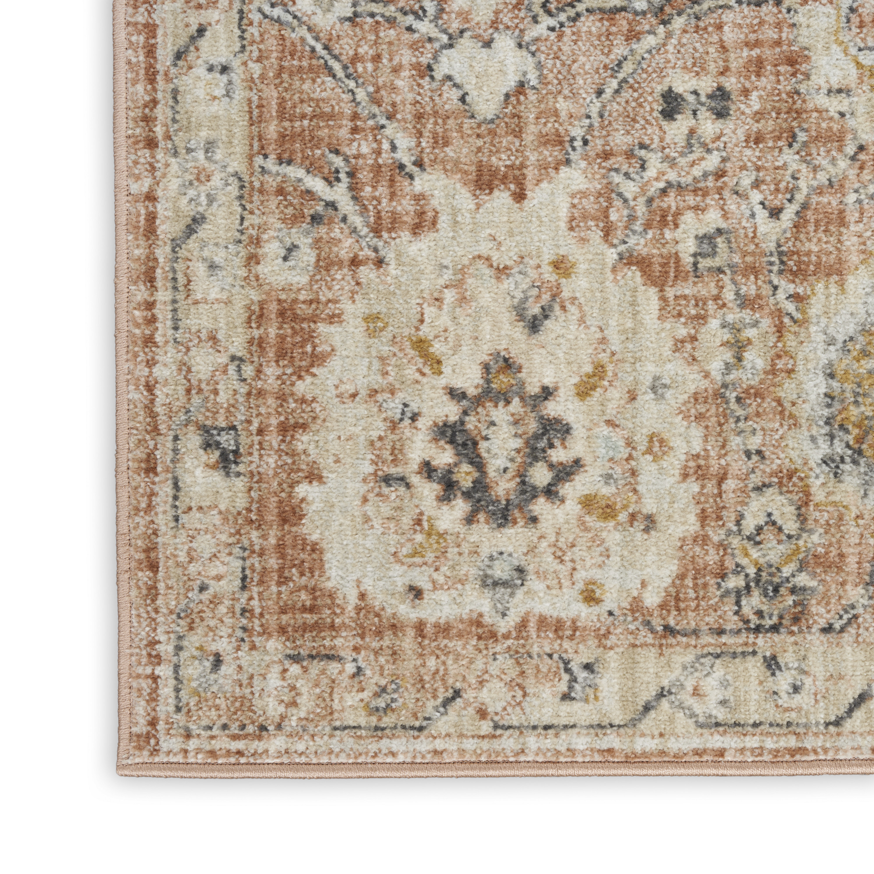 Nourison Oushak Home 8' x 9'10" Rust Vintage Indoor Rug