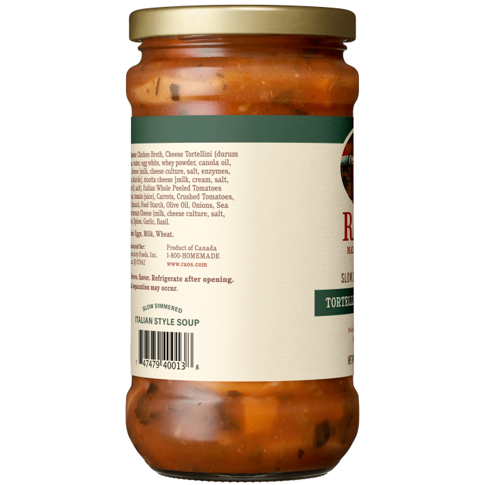 Tortellini & Vegetable Soup, 16 oz - Left Image
