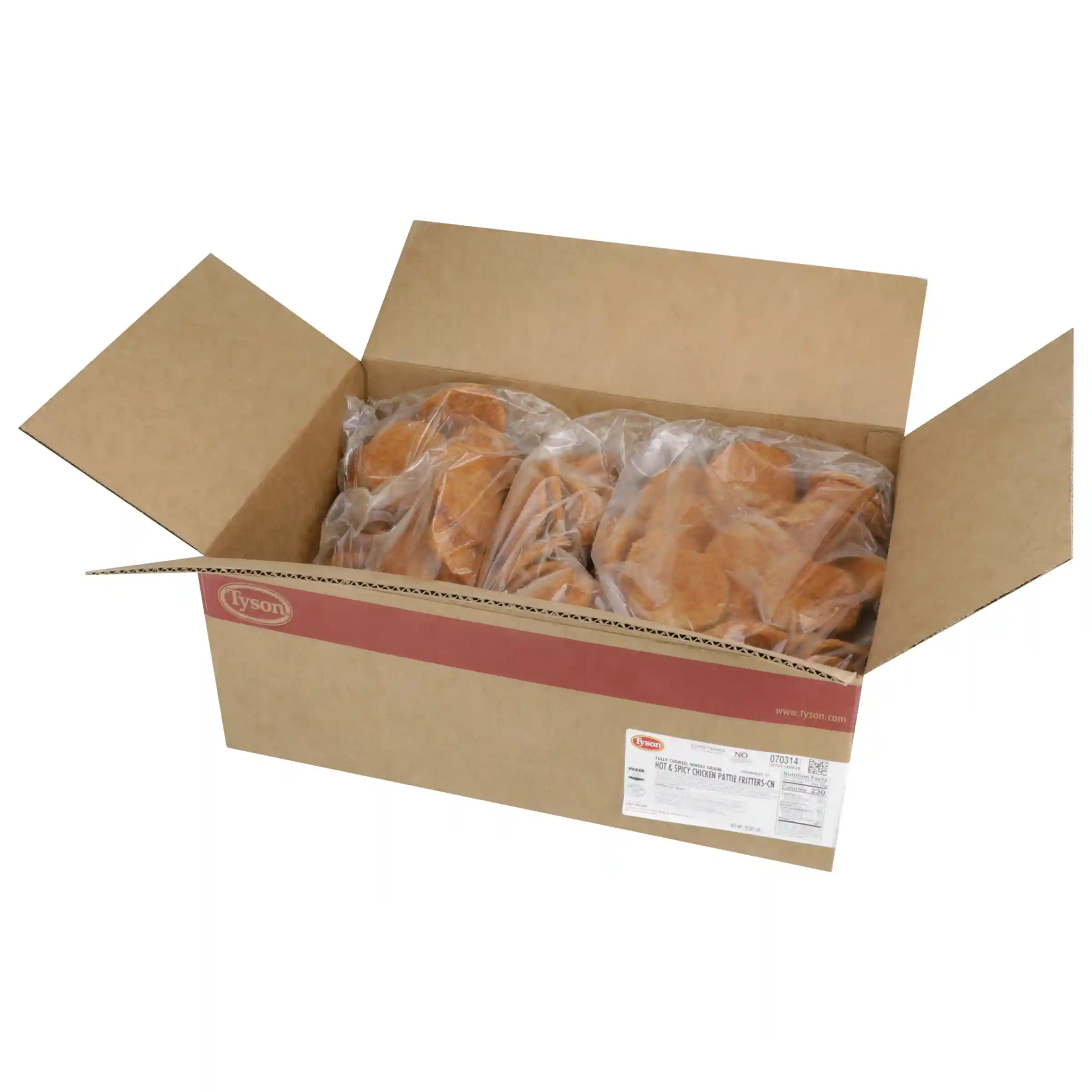 Tyson® Fully Cooked Whole Grain Breaded Hot & Spicy Chicken Patties, CN, 3 oz. _image_4