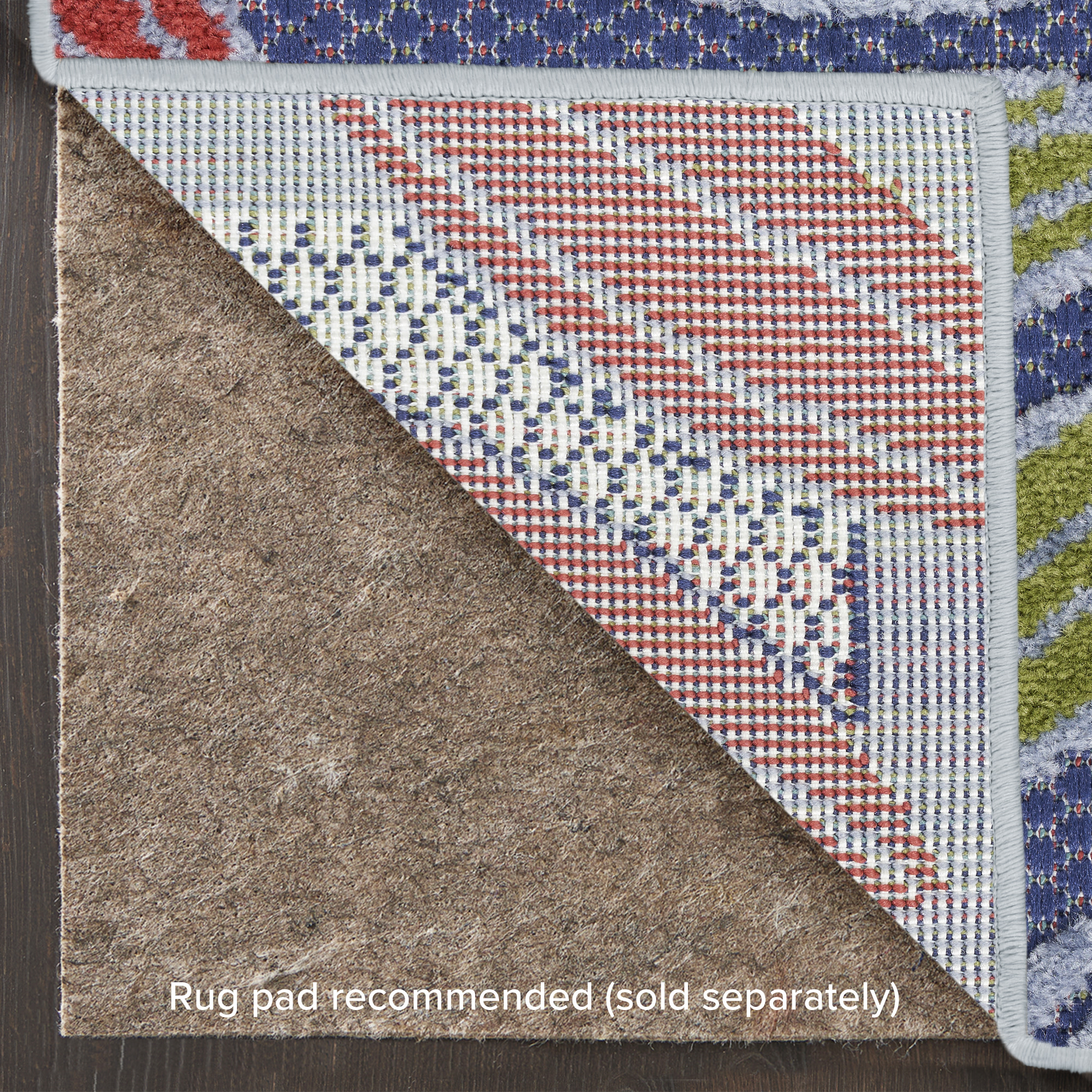 Nourison Aloha 6' x 9' Navy Multicolor Outdoor Rug