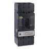 PowerPact™ LJL Series Circuit Breaker L-Frame 400A 600V ac 3-Pole 25 kA Unit mount 11.3 H x 5.5 W x 6.61 D in.