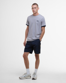 Deep Cuff Evan Tipped T-Shirt Pale Slate