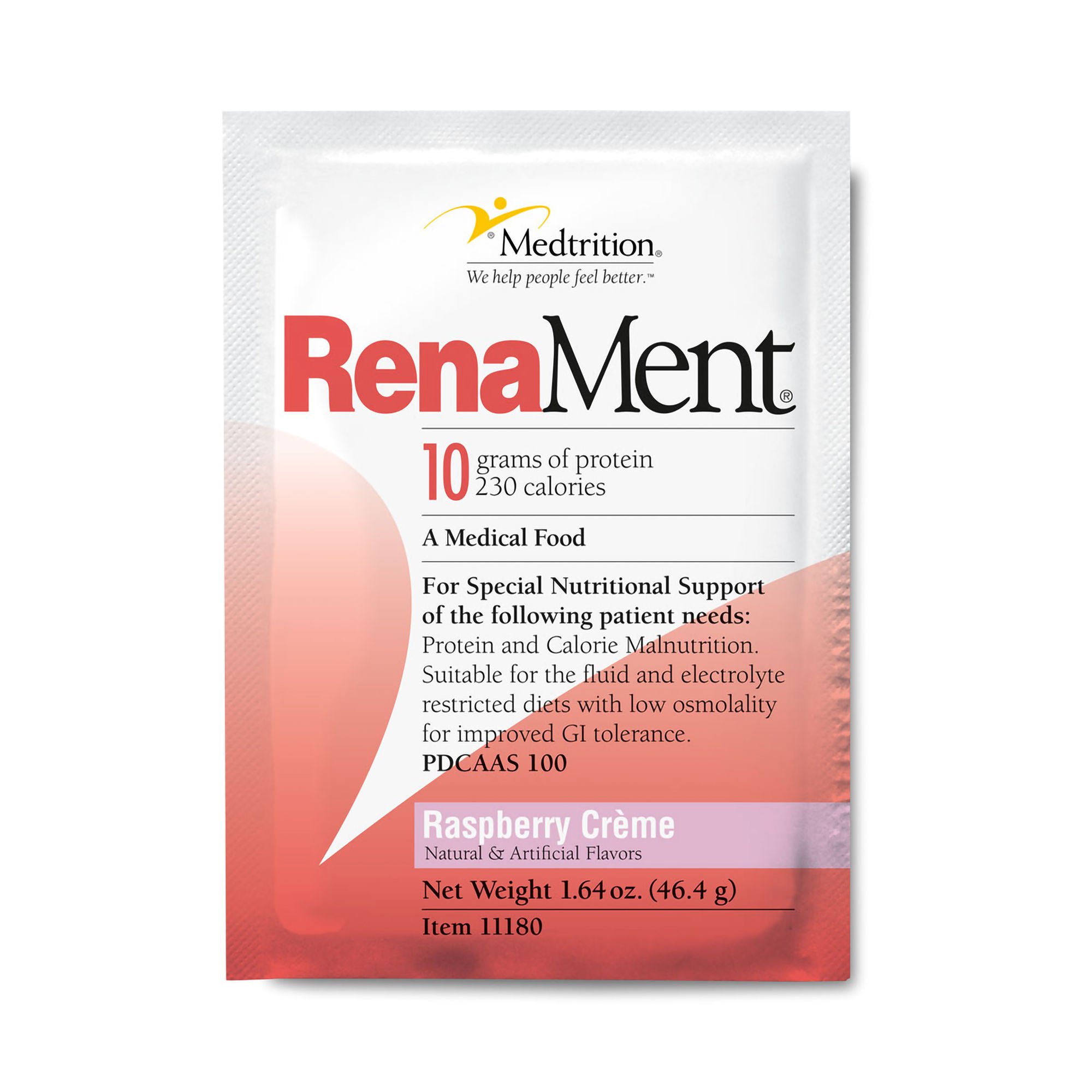 RenaMent® Raspberry Crème Medical Food for Fluid or Electrolyte Restricted Diets
