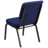 HERCULES Series 18.5''W Stacking Church Chair in Purple Fabric - Gold Vein Frame - Picture 8 of 140