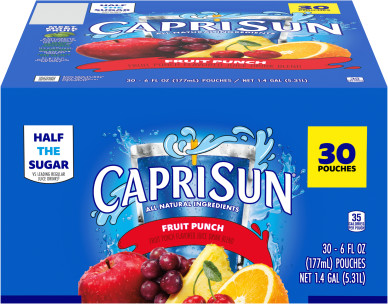 Capri Sun® Fruit Punch Juice Drink Blend, 30 ct Box, 6 fl oz Pouches