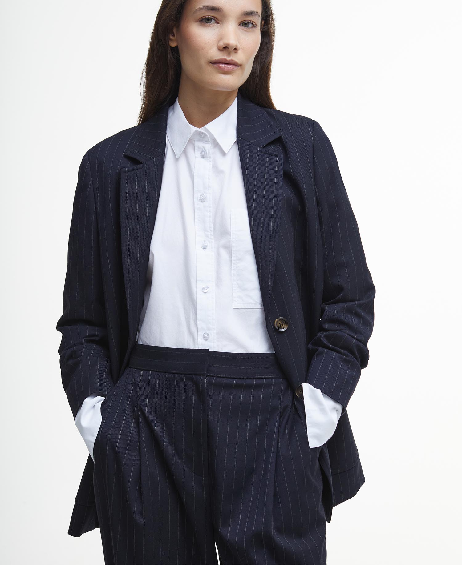 Hose Carrie Pinstripe Wide-Leg image number 3
