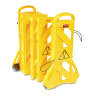 Rubbermaid Commercial, Portable Mobile Safety Barrier, Plastic, 13 ft x 40", Yellow