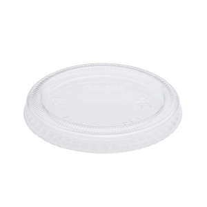 KARFPPL200PET, Karat, 1oz Squat-2oz PET Plastic Portion Cup Lid, 2500/Case