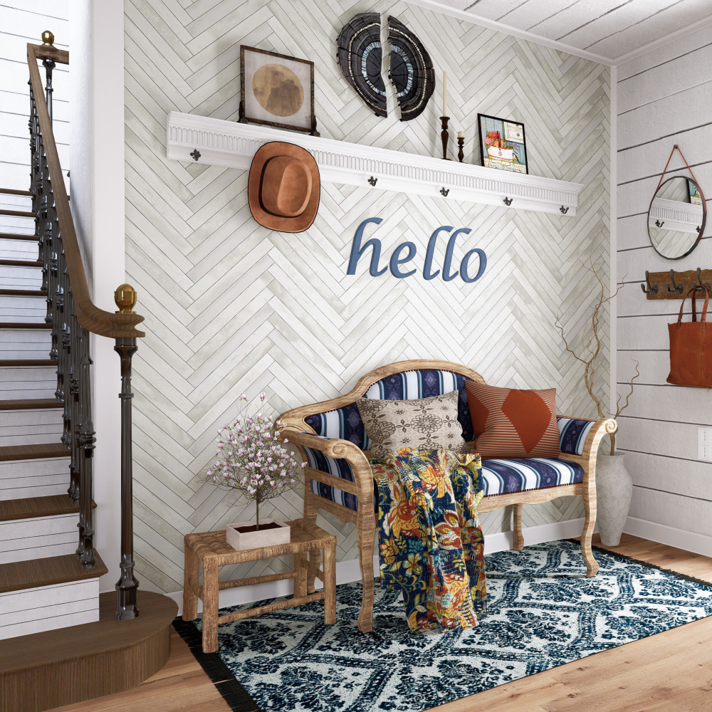 Sedona Pearl 1-7/8 in. x 17-3/4 in. Porcelain Floor and Wall Tile