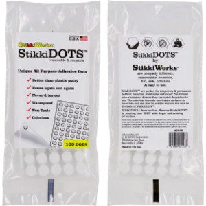 StikkiDOTS&trade;, Adhesive Dots, Pack of 100