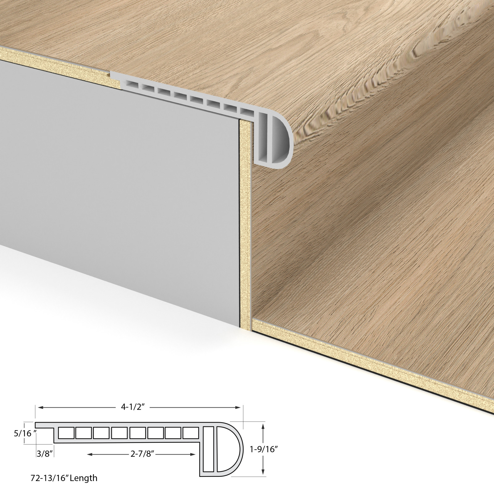 Artisan Shoal Laguna Vinyl Stair Nosing Flush view 4