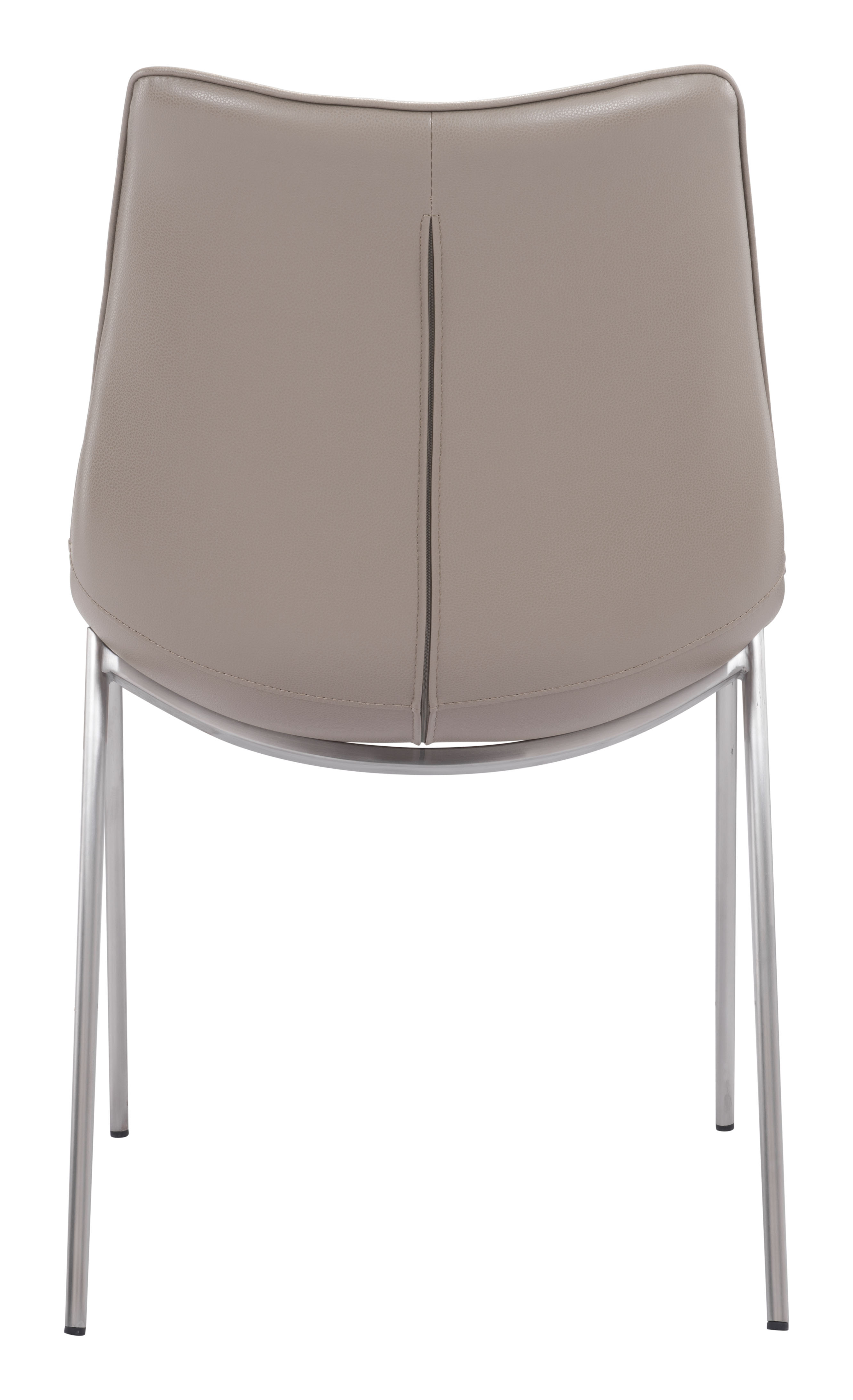 Magnus Dining Chair (Set of 2) Brown & Silver product image