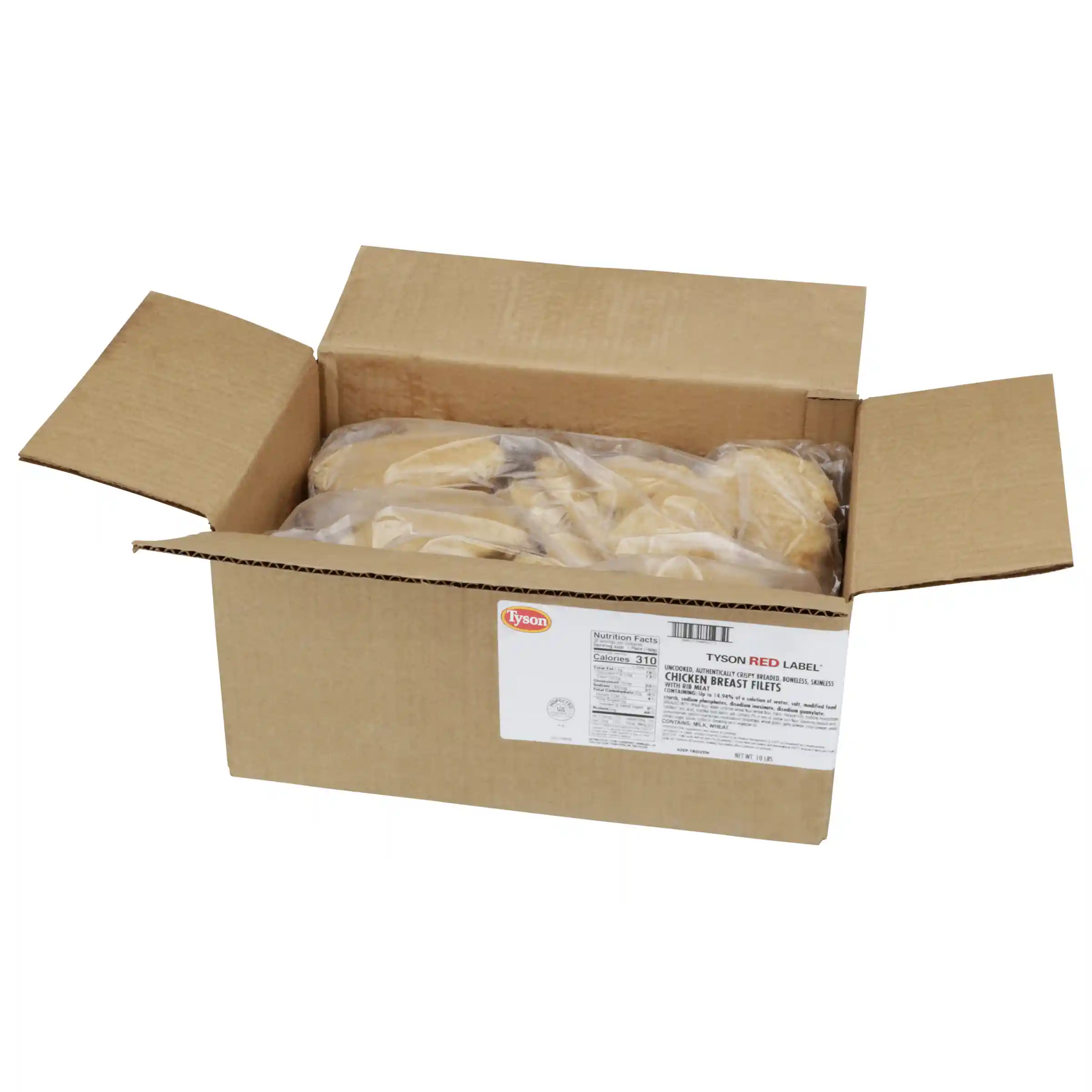 Tyson Red Label® Uncooked Breaded Authentically Crispy Original Chicken Breast Filets, 5.2 oz._image_4