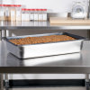 Full-size 4-inch-deep Super Pan 3® stainless steel steam table pan with Steel Coat x3™ nonstick coating
