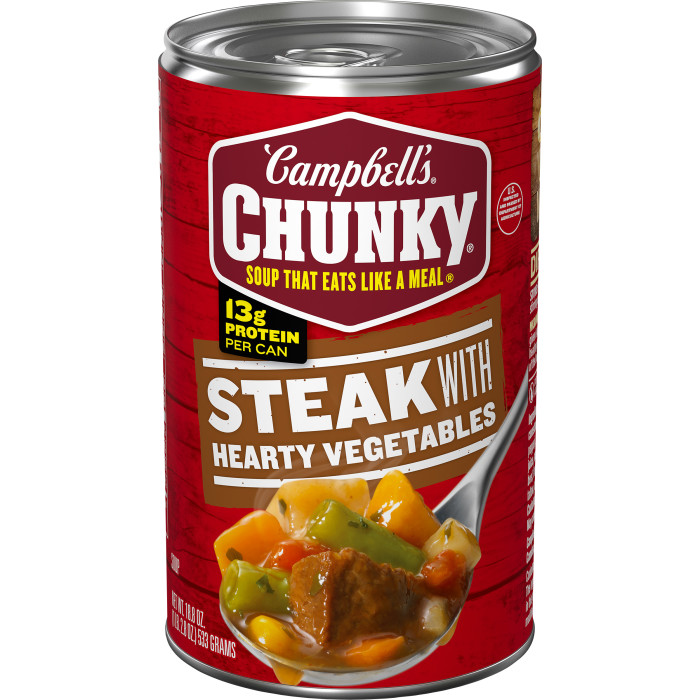 Grilled Sirloin Steak & Hearty Vegetables Soup
