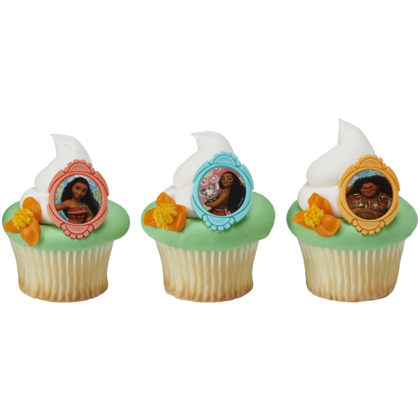 Moana Voyagers Cupcake Rings