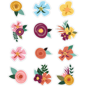 Grow Together Flowers Cut-Outs, Pack of 36