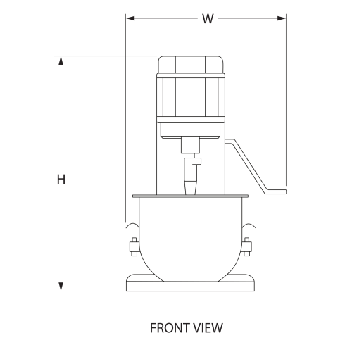 Engineering front view