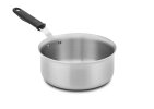 1 ½-quart Tribute® 3-ply saucepan and silicone handle