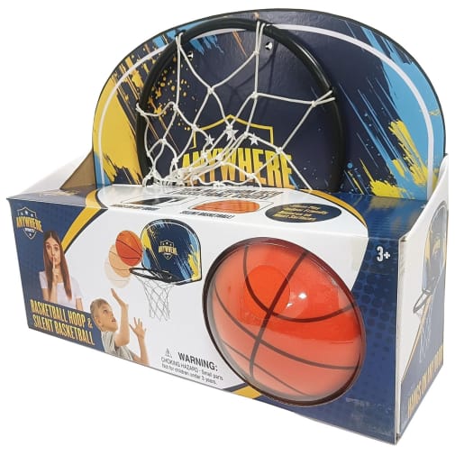 Silent Basketball (7") and Hoop Bundle