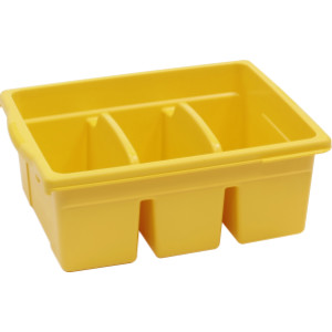 Leveled Reading Large Divided Book Tub, Yellow