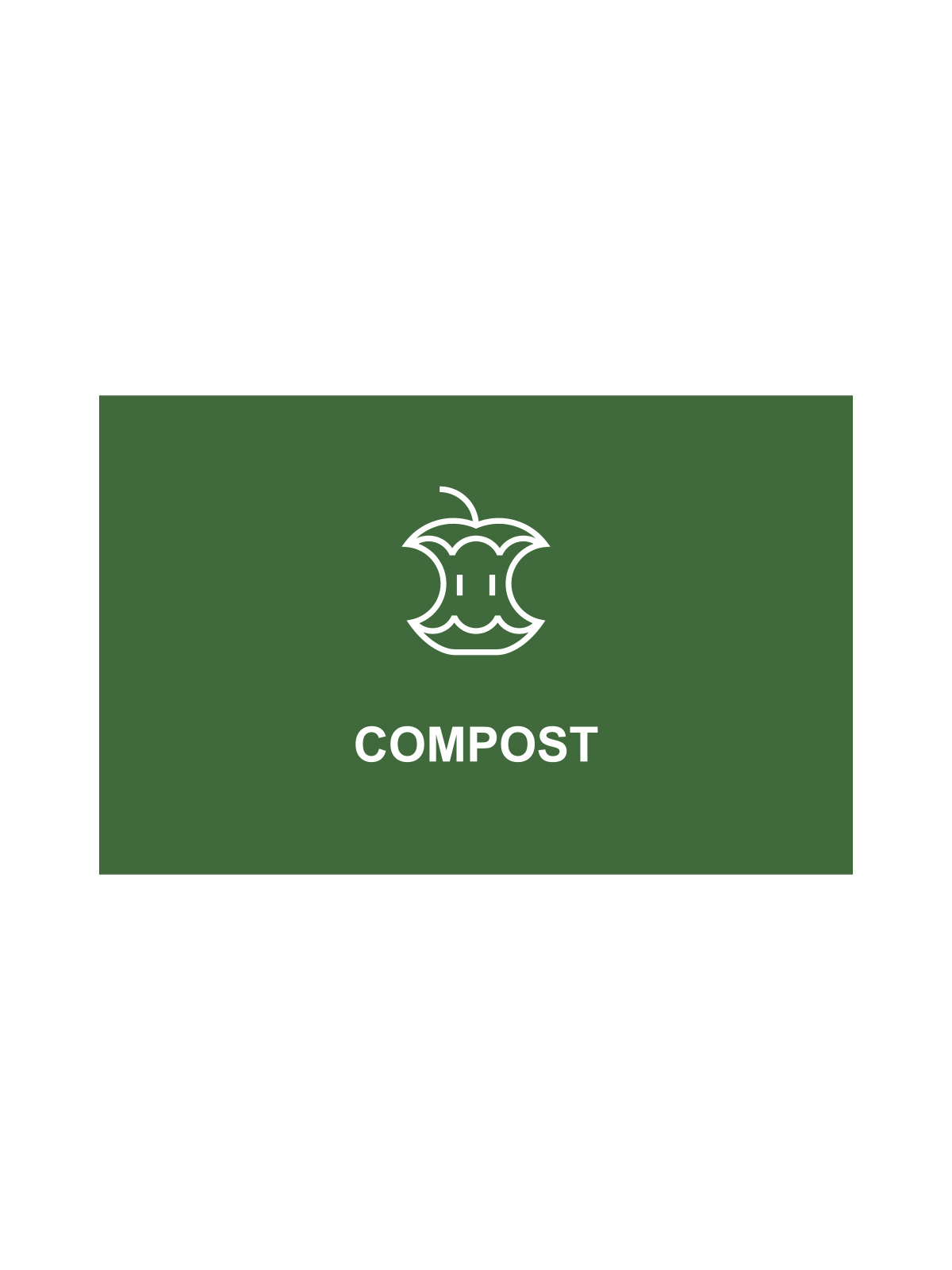 SPECTRUM – Ellipse Single Sign – Compost – Green-White