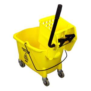 Impact, Value-Plus, 35qt, Mop Bucket w/ Sidepress Wringer, Yellow