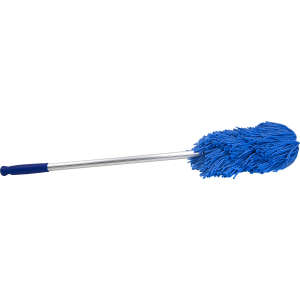 Hillyard, Trident®, Fixed Extension Duster, 4" Long Fringe, Microfiber, Blue, 11 in