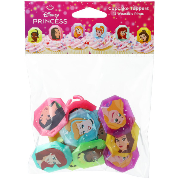 Disney Princess Characters Retail Cupcake Rings