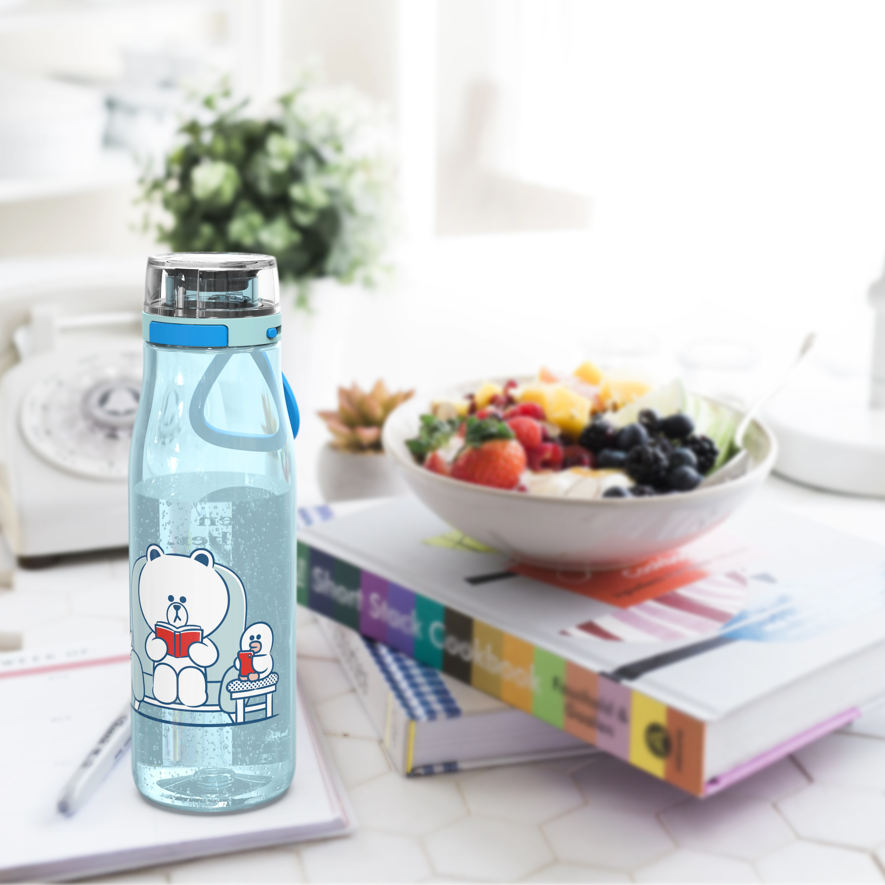 Line Friends 25 ounce Water Bottle, Brown and Sally slideshow image 2 Line Friends 25 ounce Water Bottle, Brown and Sally slideshow image 2