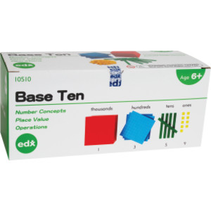 Four Color Plastic Base Ten Set - 121 Pieces