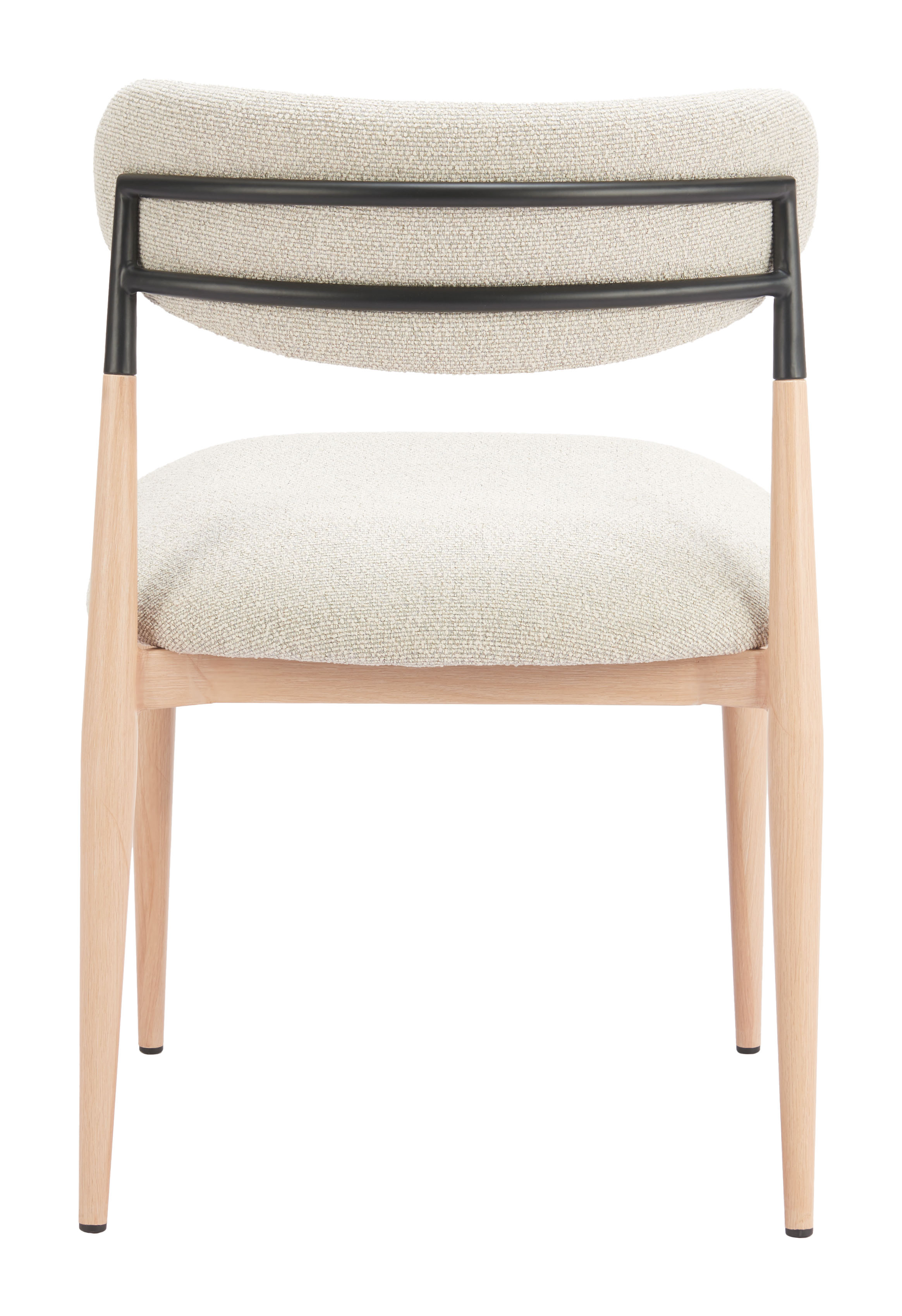 Equinox Armless Dining Chair (Set of 2) Oyster Gray & Natural product image