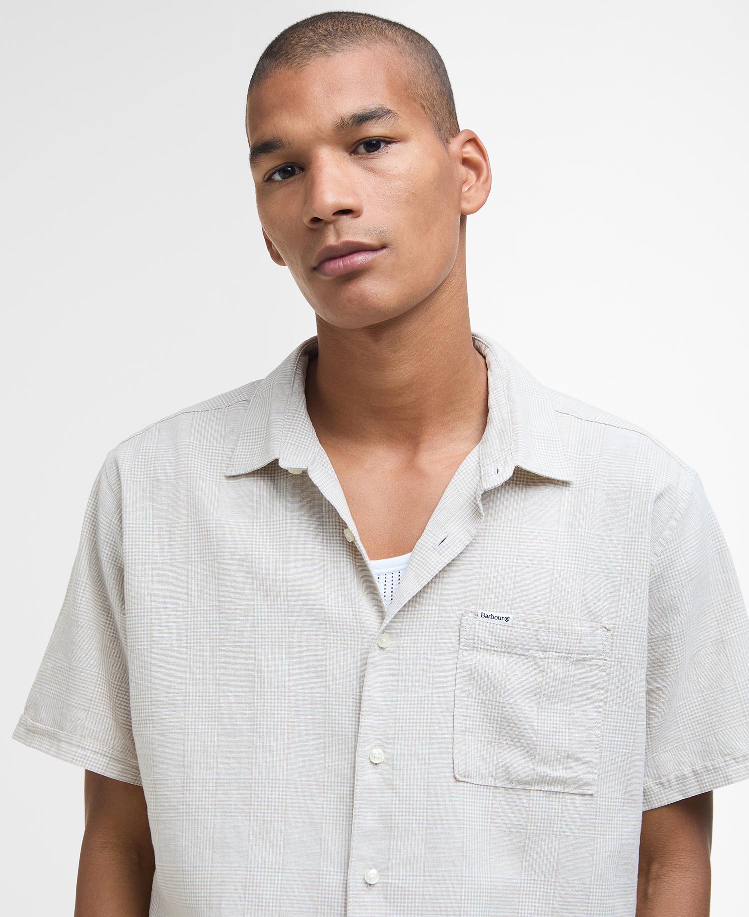 Hartland Linen-Blend Short-Sleeved Shirt image number 3
