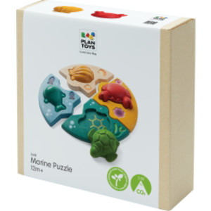 Wooden Marine Puzzle with Sea Animals
