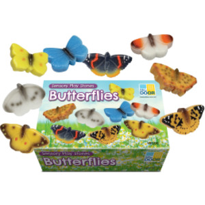 Sensory Play Stones - Butterflies - Set of 8