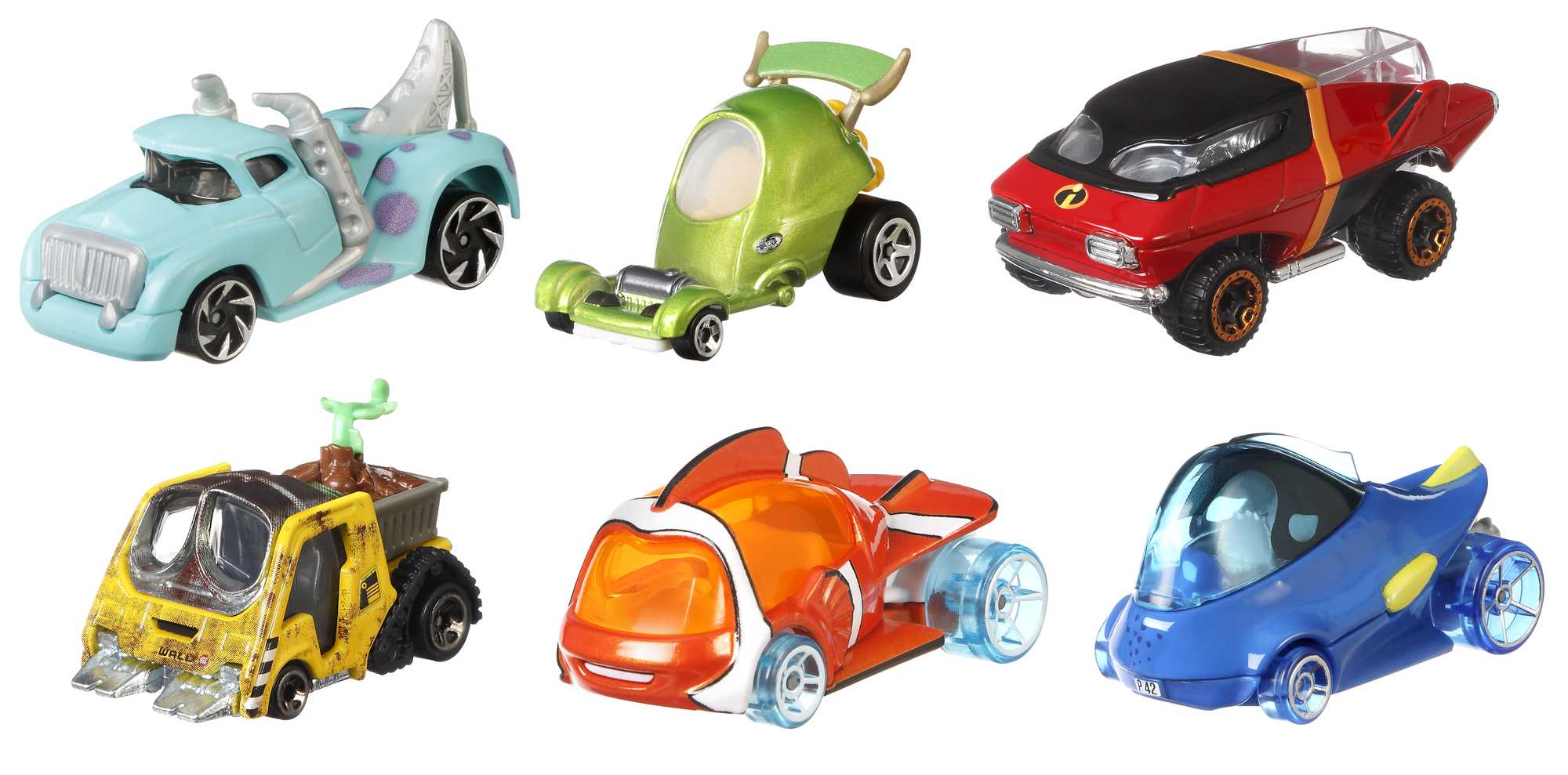 HOT WHEELS Character Cars Pixar 6-Pack