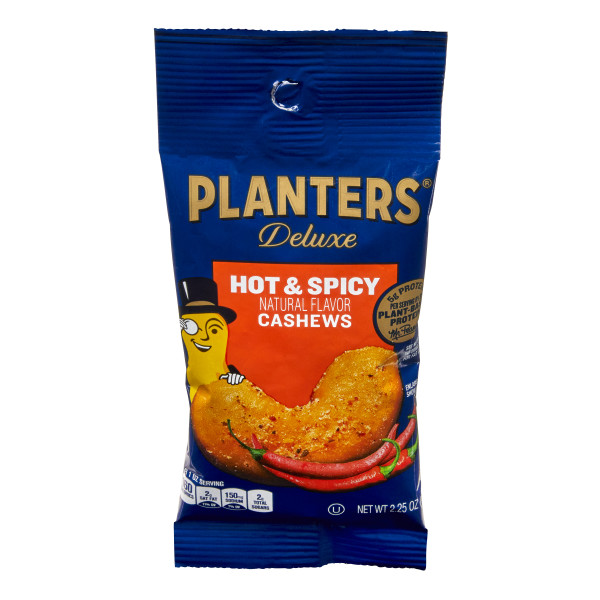 PLANTERS(r) Hot 'N Spicy Tube 2.25oz . C1C1 - Front Center In Package (Hi Res)