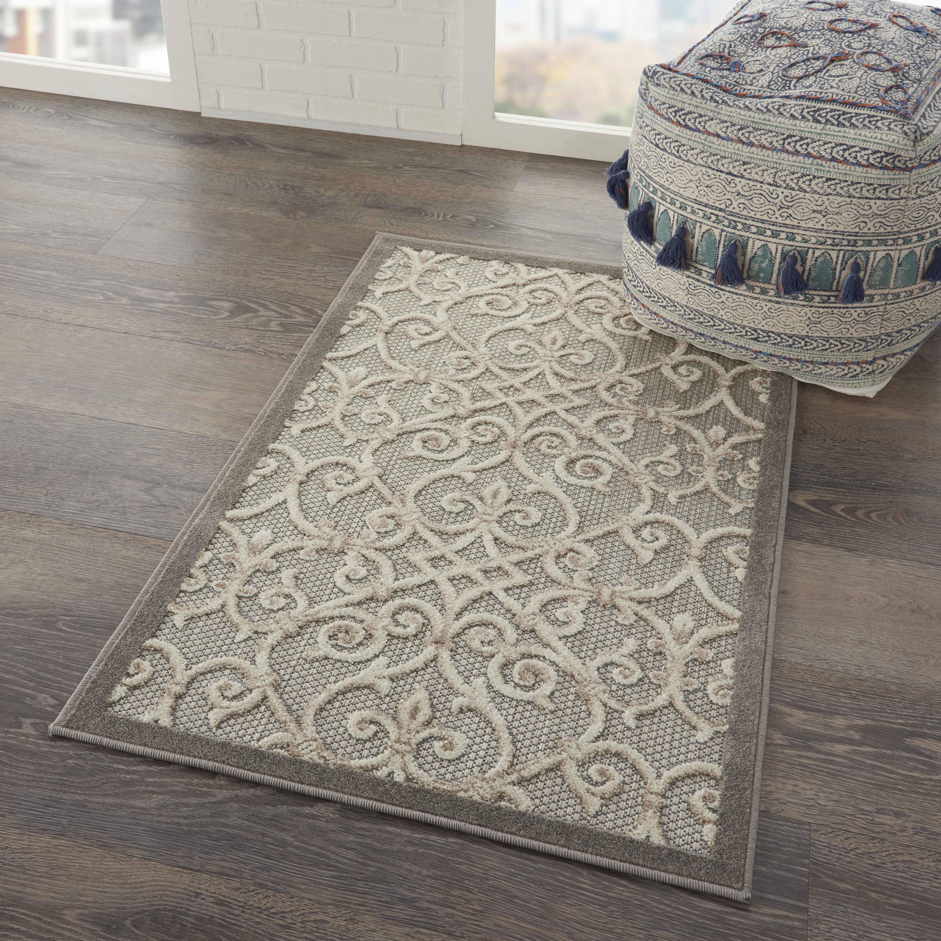 Nourison Aloha 2'8" x 4' Natural Contemporary Rug