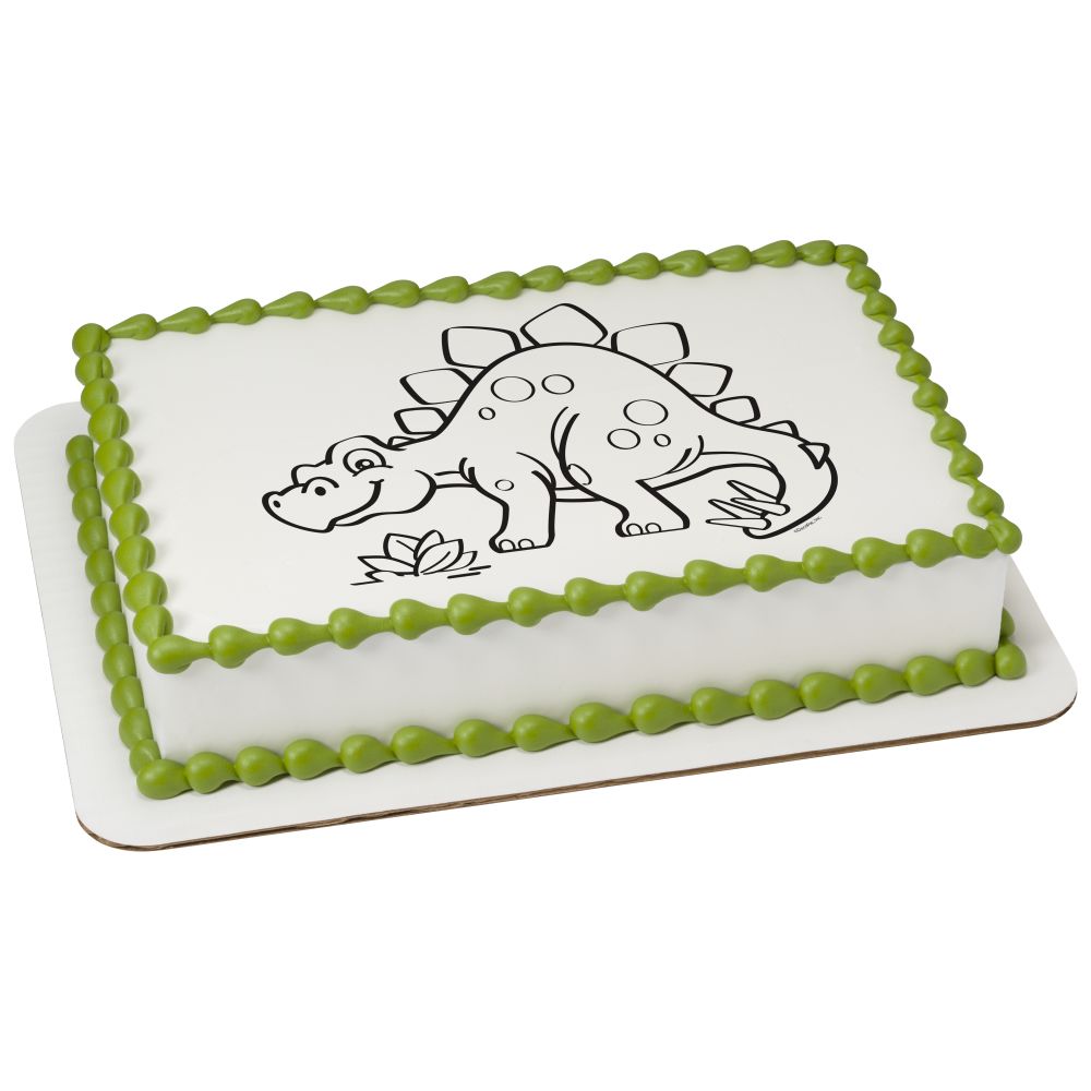 Image Cake Paintable Stegosaurus