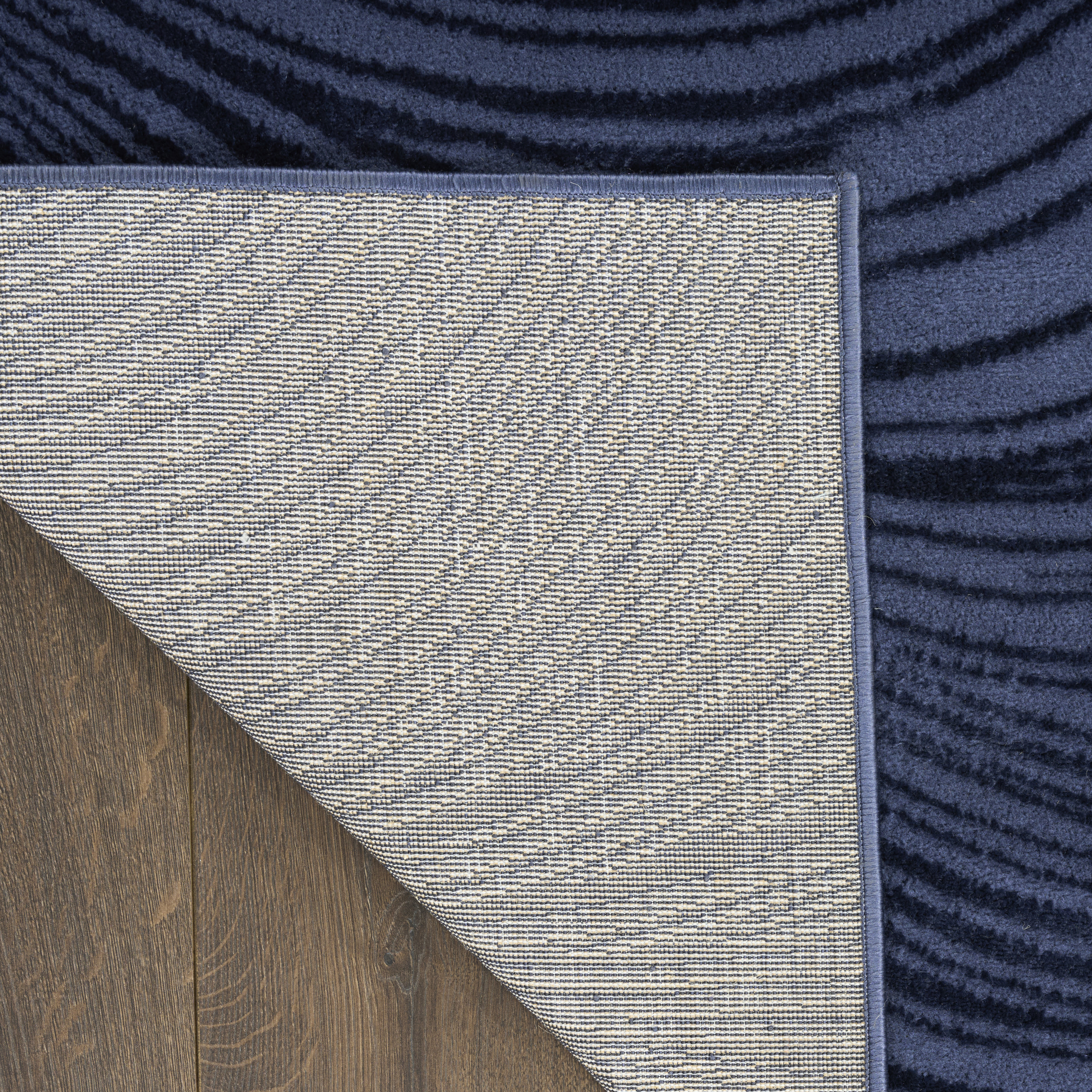 DKNY Central Park West 2'2" x 7'6 Navy Modern Indoor Rug