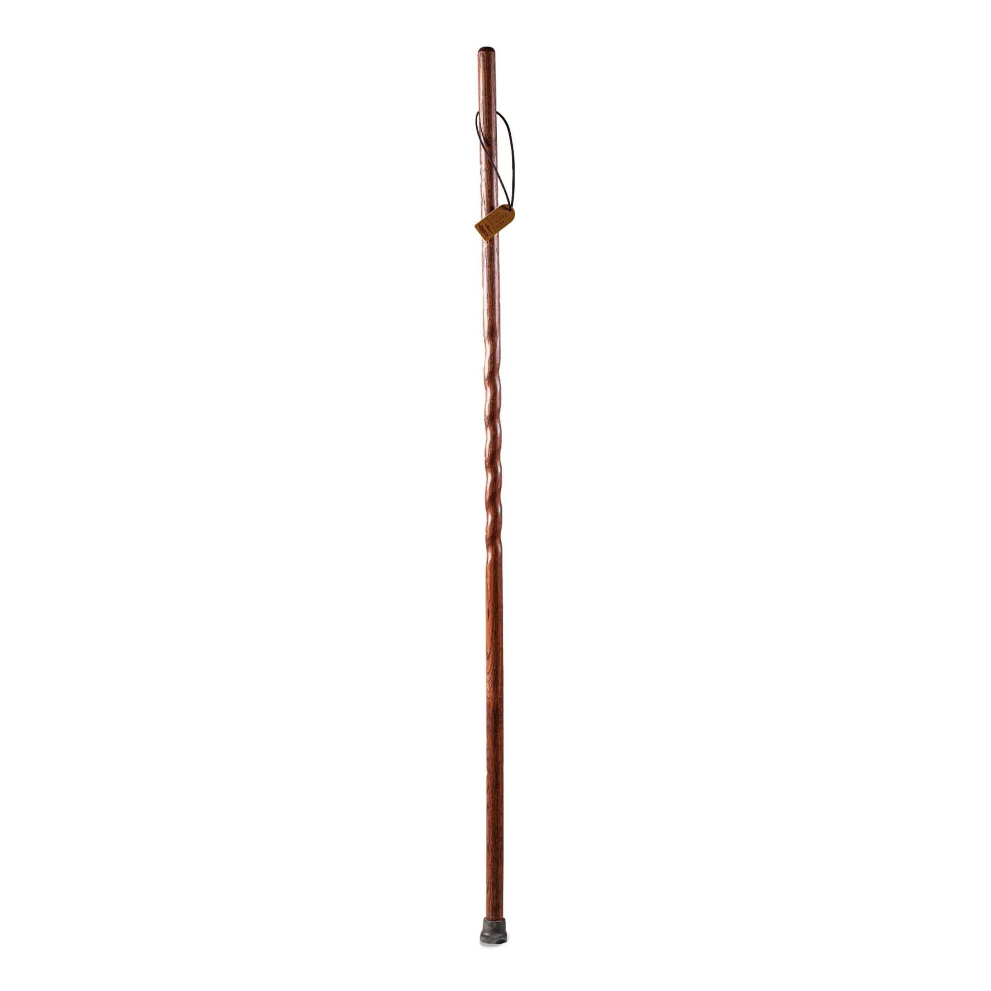 Brazos™ Twisted Oak Trekker Handcrafted Walking Stick, Red, 55-Inch