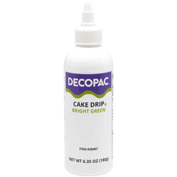 Bright Green - Red 3 Free Cake Drip