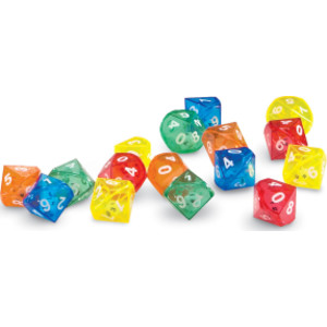 10-Sided Dice in Dice, Pack of 72