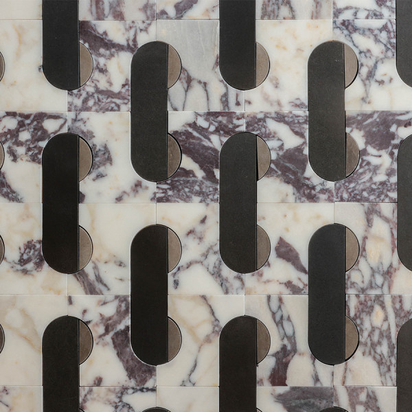 clé lapidary + cristina celestino | filato floor | calacatta viola, warm black + cashmere grey (bundle) | honed